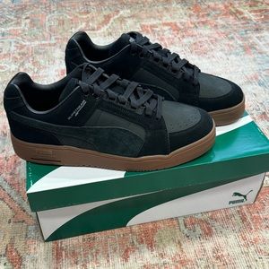 NWT Puma Slipstream Gum Suede Sneaker in black/gum men’s 10.5